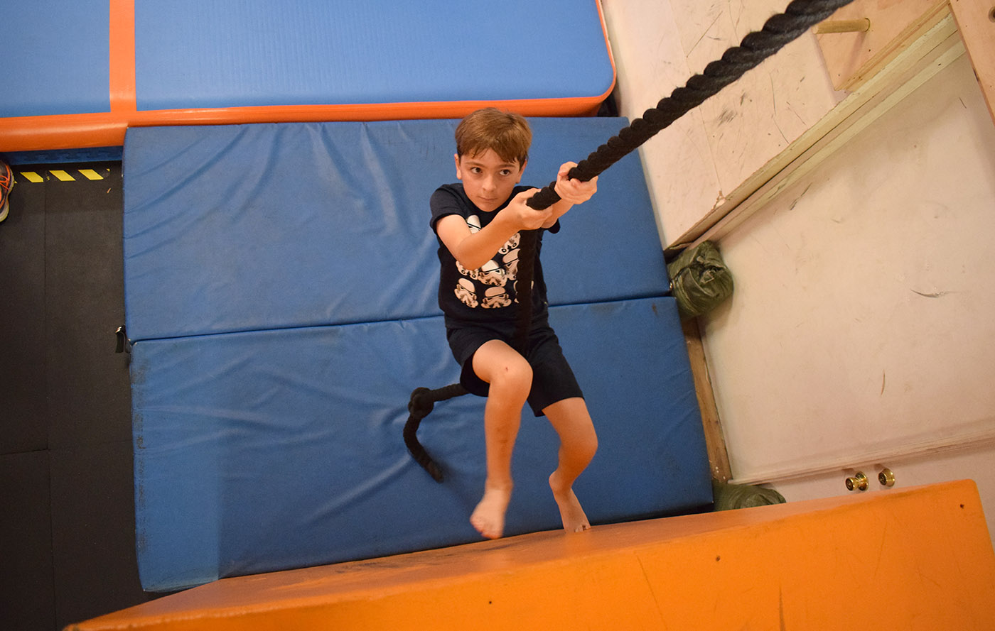 Parkour classes for kids and teens, ages 9 to 15